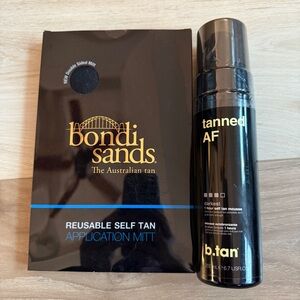 Bondi Sands Self Tan Mitt and b. Tab Dark Tanning Mousse Set